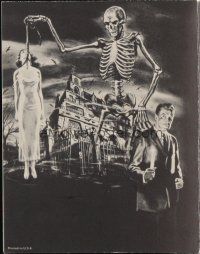4x272 HOUSE ON HAUNTED HILL program '59 classic Vincent Price & skeleton with hanging girl!
