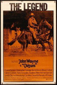 4z211 CHISUM 40x60 '70 Andrew V. McLaglen, The Legend John Wayne on horseback!