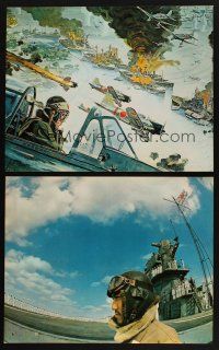 4z077 TORA TORA TORA set of 3 ItalUS jumbo stills '70 attack on Pearl Harbor, Bob McCall art!