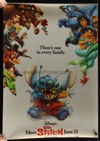 4z051 LILO & STITCH lenticular 1sh '02 Disney Hawaiian sci-fi fantasy cartoon!