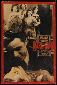 4z001 MARIHUANA 1sh '40s unleashed passions of innocent girls caught up in wild dope parties!