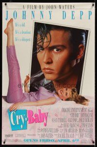 4z293 CRY-BABY half subway '90 directed by John Waters, Johnny Depp is a doll, Amy Locane!