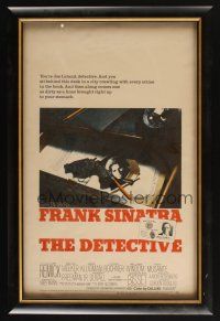 4z068 DETECTIVE matted & framed WC '68 Frank Sinatra as gritty New York City cop!