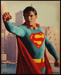 4z075 SUPERMAN set of 4 color ItalUS 16x20 stills '78 comic book hero Christopher Reeve!