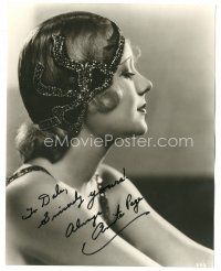 5a656 ANITA PAGE signed deluxe 8x10 REPRO still '80s wonderful profile portrait in cool cap!