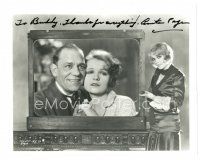 5a655 ANITA PAGE signed 8x10 REPRO still '80s with Lon Chaney in While the City Sleeps!