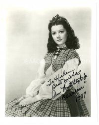 5a658 ANN RUTHERFORD signed 8x10 REPRO still '87 portrait as Carreen from Gone with the Wind!