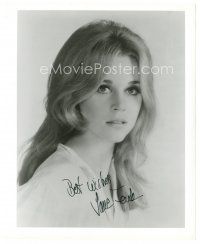 5a759 JANE FONDA signed 8x10 REPRO still '80s beautiful super young portrait of the movie star!