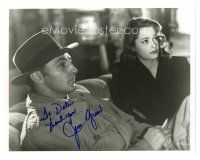 5a762 JANE GREER signed 8x10 REPRO still '80s great c/u with Robert Mitchum from Out of the Past!