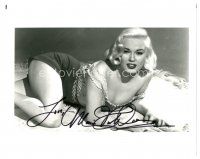 5a821 MAMIE VAN DOREN signed 8x10 REPRO still '80s close up in skimpy outfit showing her assets!