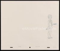 5a053 KING OF THE HILL animation art '00s cartoon pencil drawing of girl in with booze!