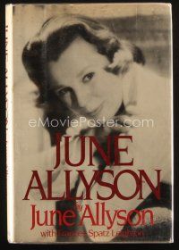 5a315 JUNE ALLYSON signed hardcover book '82 her autobiography written with Frances Spatz Leighton!