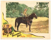 5a232 ROLL THUNDER ROLL signed LC #8 '49 by Jim Bannon, c/u of The new Red Ryder on his horse!