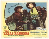 5a244 TEXAS RANGERS signed LC '51 by Jock Mahoney, who's w/cowboy lawman George Montgomery!