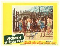 5a253 WOMEN OF PITCAIRN ISLAND signed LC #7 '57 by John Smith, who's surrounded by natives!
