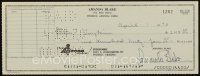 5a343 AMANDA BLAKE signed canceled check '70 can be framed & displayed with a repro or still!