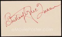 5a350 BUTTERFLY MCQUEEN signed 3x5 index card '80s can be framed & displayed with still or repro!