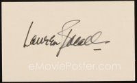 5a356 LAUREN BACALL signed 3x5 index card '80s can be framed & displayed w/vintage still or repro!