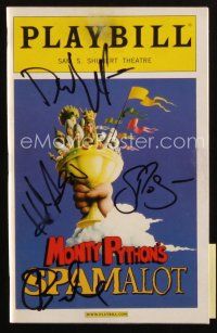 5a364 MONTY PYTHON'S SPAMALOT signed playbill '05 by David Hyde Pierce, Curry, Azaria AND Sieber!