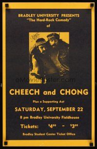 5a156 HARD ROCK COMEDY OF CHEECH & CHONG signed 14x22 REPRO poster '90s by Tommy Chong!