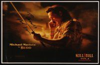 5a151 MICHAEL MADSEN signed color 11x17 REPRO '00s holding katana from Tarantino's Kill Bill Vol 2!