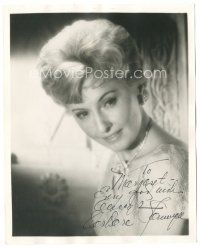 5a379 BARBARA STANWYCK signed deluxe 8x10 still '60s head & shoulders portrait with diamonds!
