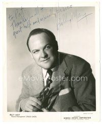 5a392 BILLY MAY signed 8x10 publicity still '50s the Grammy Award winner holding his trumpet!
