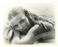 5a450 BO DEREK signed 8x10 still '80s classic sexy close up with her cornrows from '10'!
