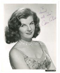 5a471 CORINNE CALVET signed 8x10 still '50s head & shoulders portrait of the sexy French actress!