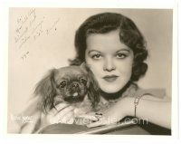 5a479 DIXIE DUNBAR signed 8x10 still '36 great portrait with her cute dog by Maurice Seymour!