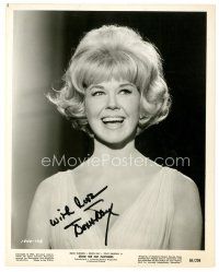 5a485 DORIS DAY signed 8x10 still '64 great laughing close up from Send Me No Flowers!