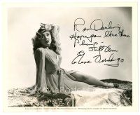 5a500 ELENA VERDUGO signed 8x10 still '45 sexy close portrait in nightgown from The Frozen Ghost!