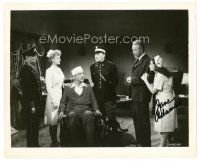 5a544 JANE ADAMS signed 8x10 still '45 as hunchback with Chaney & Stevens from House of Dracula!