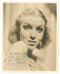 5a590 MARGO signed deluxe 8x10 still '44 sexy head & shoulders close up of the Mexican actress!