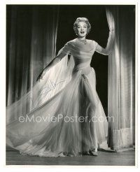 5a595 MARLENE DIETRICH signed deluxe 8x10 still '30s incredible in sexy sheer dress by Engstead!