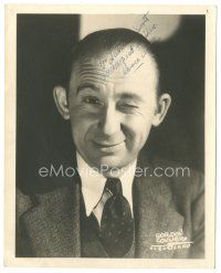 5a625 ROSCOE ATES signed deluxe 8x10 still '20s head & shoulders winking c/u by Gordon Conners!