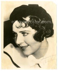 5a626 RUBY KEELER signed 8x10 still '30s head & shoulders smiling portrait of the pretty star!