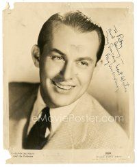 5a424 VAUGHN MONROE signed 8x10 publicity still '40s great portrait of the Big Band leader!