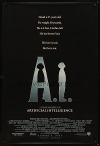 5b016 A.I. ARTIFICIAL INTELLIGENCE advance DS 1sh '01 Steven Spielberg, Haley Joel Osment, Jude Law