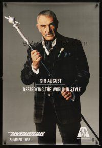 5b049 AVENGERS teaser 1sh '98 Sean Connery as Sir August, destroying the world in style!