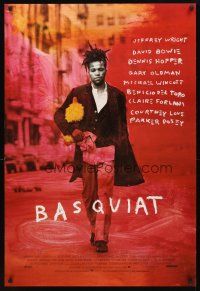 5b057 BASQUIAT DS 1sh '96 Jeffrey Wright as Jean Michel Basquiat, directed by Julian Schnabel!