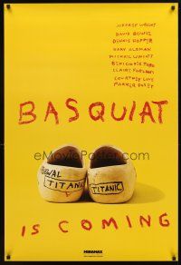 5b058 BASQUIAT teaser 1sh '96 Jeffrey Wright as Jean Michel Basquiat, directed by Julian Schnabel!