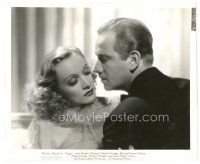 5d138 ANGEL 8x10 still '37 Marlene Dietrich turns her head from Melvyn Douglas' kiss!