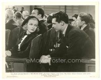 5d180 BIG BROWN EYES 8x10 still '36 Cary Grant stares at pretty Joan Bennett in next row!