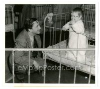 5d200 BLOSSOMS IN THE DUST candid 8.25x9.25 still '41 director Mervyn LeRoy playing w/ baby on set!