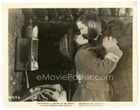 5d211 BRAWN OF THE NORTH 8x10 still '22 scared Irene Rich grabbed by large bearded man!