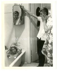 5d011 CANDY CLARK 8x10 still '76 naked in bathtub by David Bowie in The Man Who Fell to Earth!