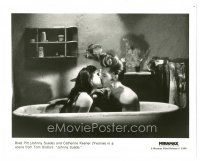 5d013 CATHERINE KEENER 8x10 still '92 great c/u naked in bathtub with Brad Pitt from Johnny Suede!