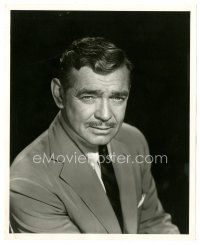 5d244 CLARK GABLE 8x10 still '50s great head & shoulders portrait in suit & tie by Bud Fraker!