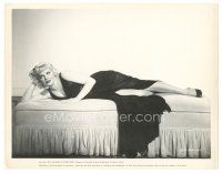 5d248 CLEO MOORE 8x10 still '54 full-length portrait of the sexy blonde bad girl laying on bed!